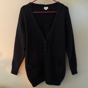Black cardigan